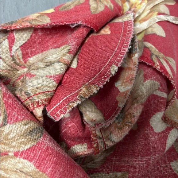 Lady Carol Petites Vintage Floral Boho Open Front Jacket 3/4 Sleeve Women’s - Picture 4 of 8